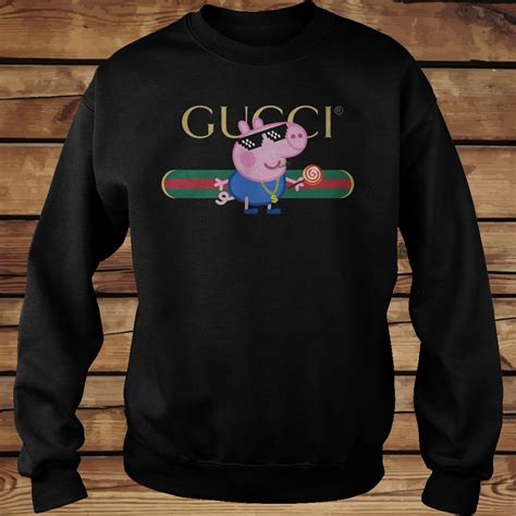 gucci peppa pig sneakers|Gucci flying pig sweatshirt.